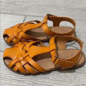 Cat & Jack Orange Sandals with Cushioned Footbed